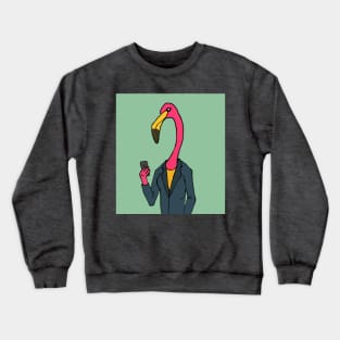 Office Flamingo Crewneck Sweatshirt